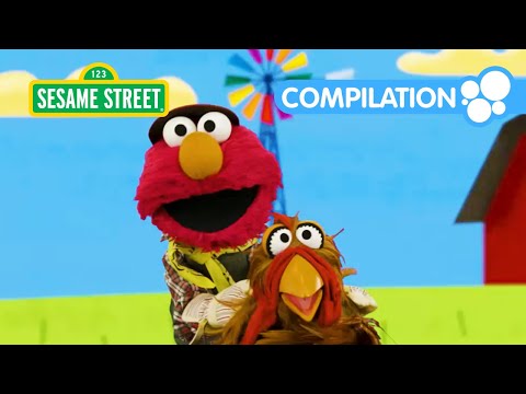 Sesame Street: Elmo's Farm Animal Songs | 1 Hour Animal Compilation