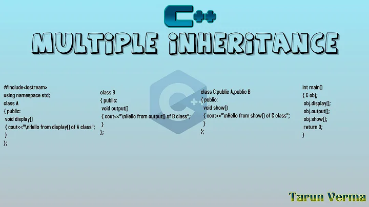 multiple inheritance in c++