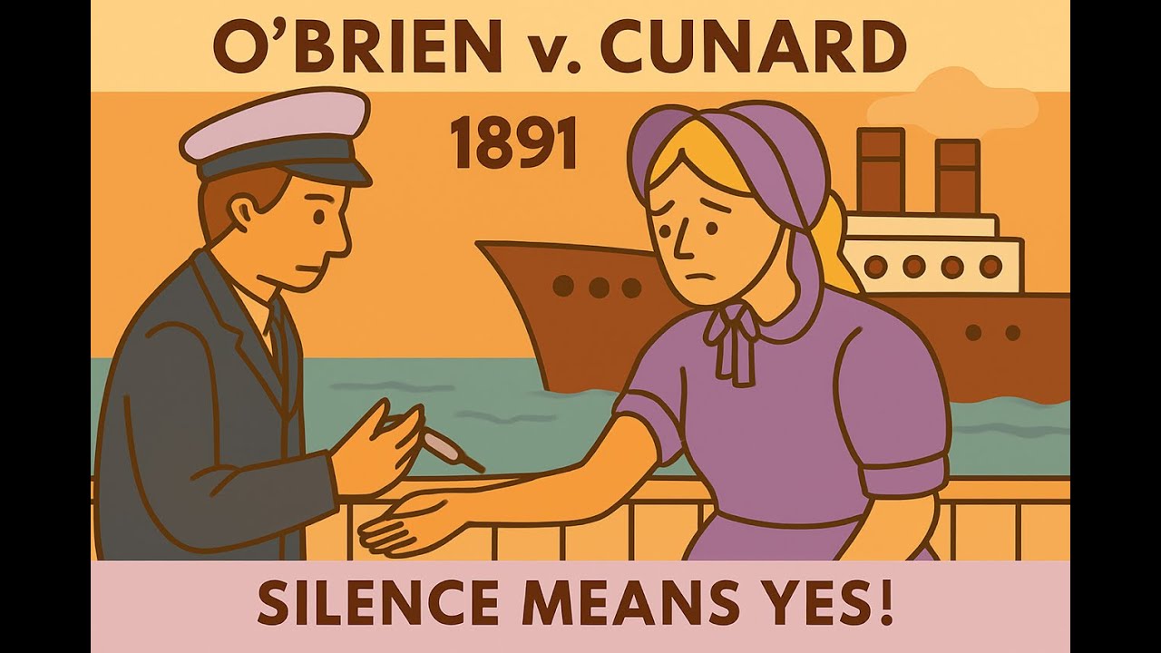 O'Brien v. Cunard (1891) - Implied Consent 