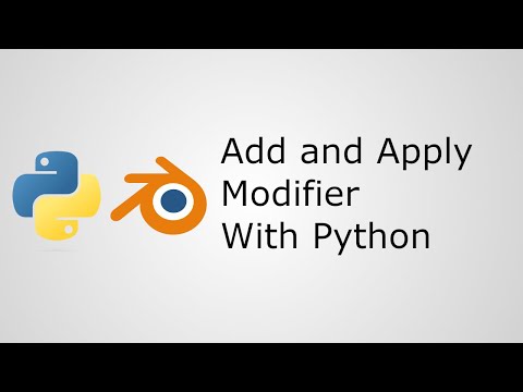 Blender Python Scripting: Add and Apply a Modifier