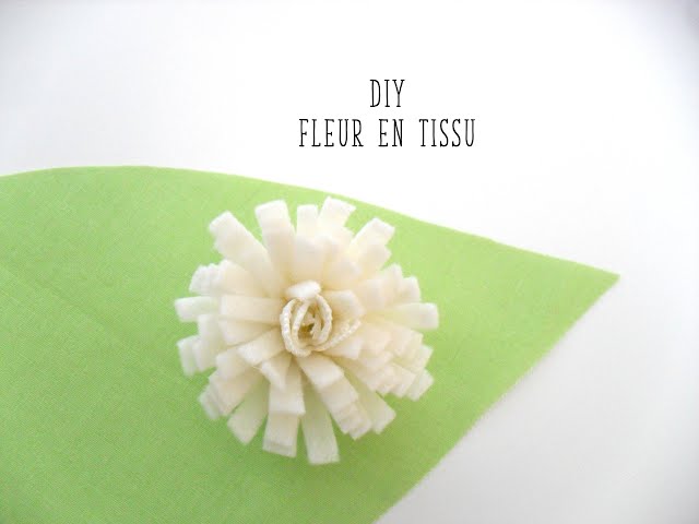 Tuto fleur en tissu 