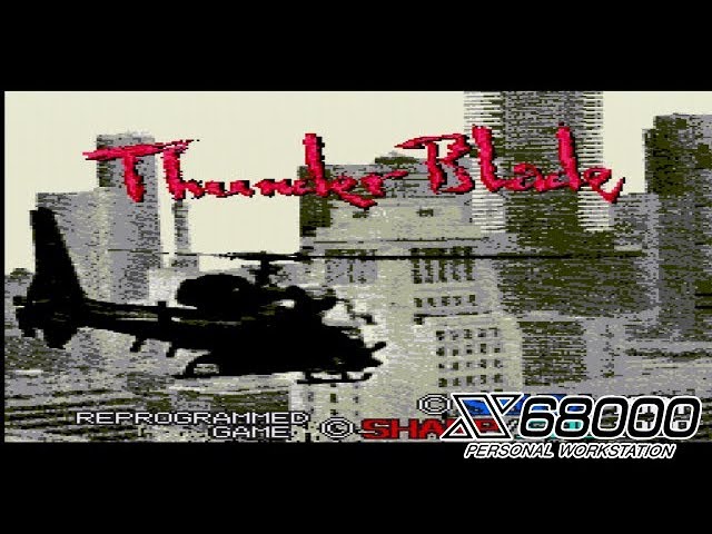 X68000用ソフト Thunder Blade サンダーブレード Thunder Blade / サンダーブレード 【 X68000 】 - YouTube