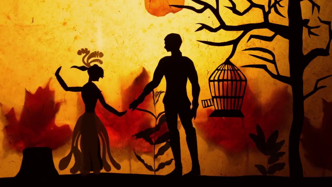 La ballade de l'oiseau / Cut paper animation // Silhouette Animation