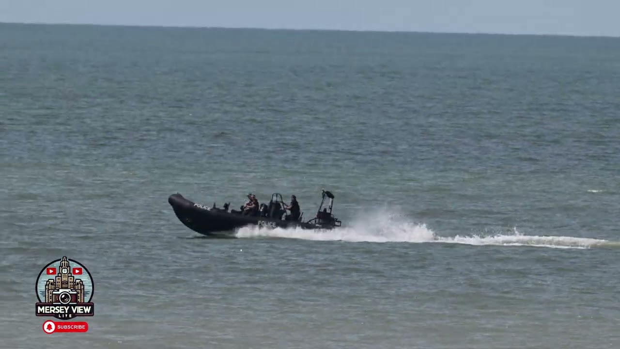 A telling off from the police! North West Police Marine Unit Patrol off the coast of blackpool