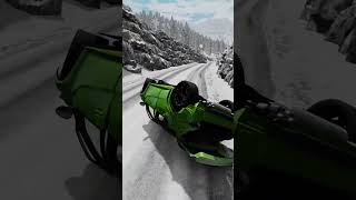 Massive Spike Strips Car Crashes - BeamNG Drive#beamngdrive #beamng #beamngcrashes #car #shorts