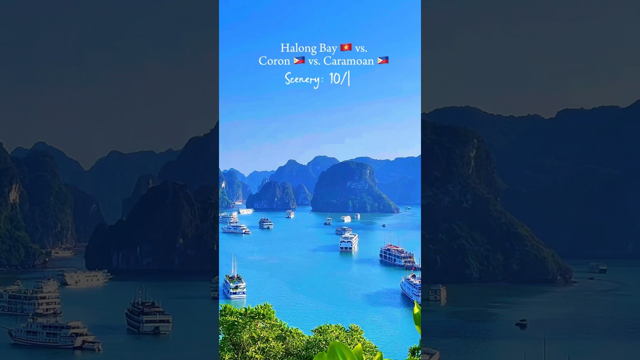 From sunrise to sunset at Ha Long Bay 🇻🇳vs. Coron & Caramoan 🇵🇭 — PILIPINAS PA RIN TALAGA!