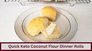 Quick and Easy Keto Dinner Rolls (Nut Free and Gluten Free)
