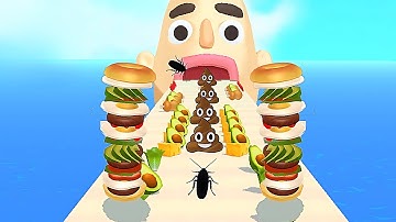 Sandwich Runner - SpeedRun All Levels Gameplay Walkthrough Android,ios New Update Ep11
