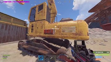 Stealing a car & crushing it at Junkyard! (Solo Vanilla Rust #9)