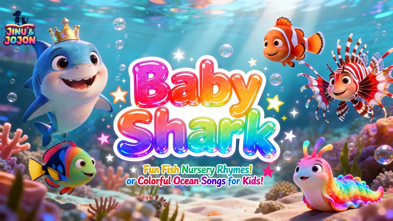 Early Learning Song About Types of Fish Featuring Baby Shark Nursery Rhymes 📘🐟