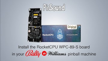 How to install a RocketCPU WPC-89-S in a Bally Williams pinball machine