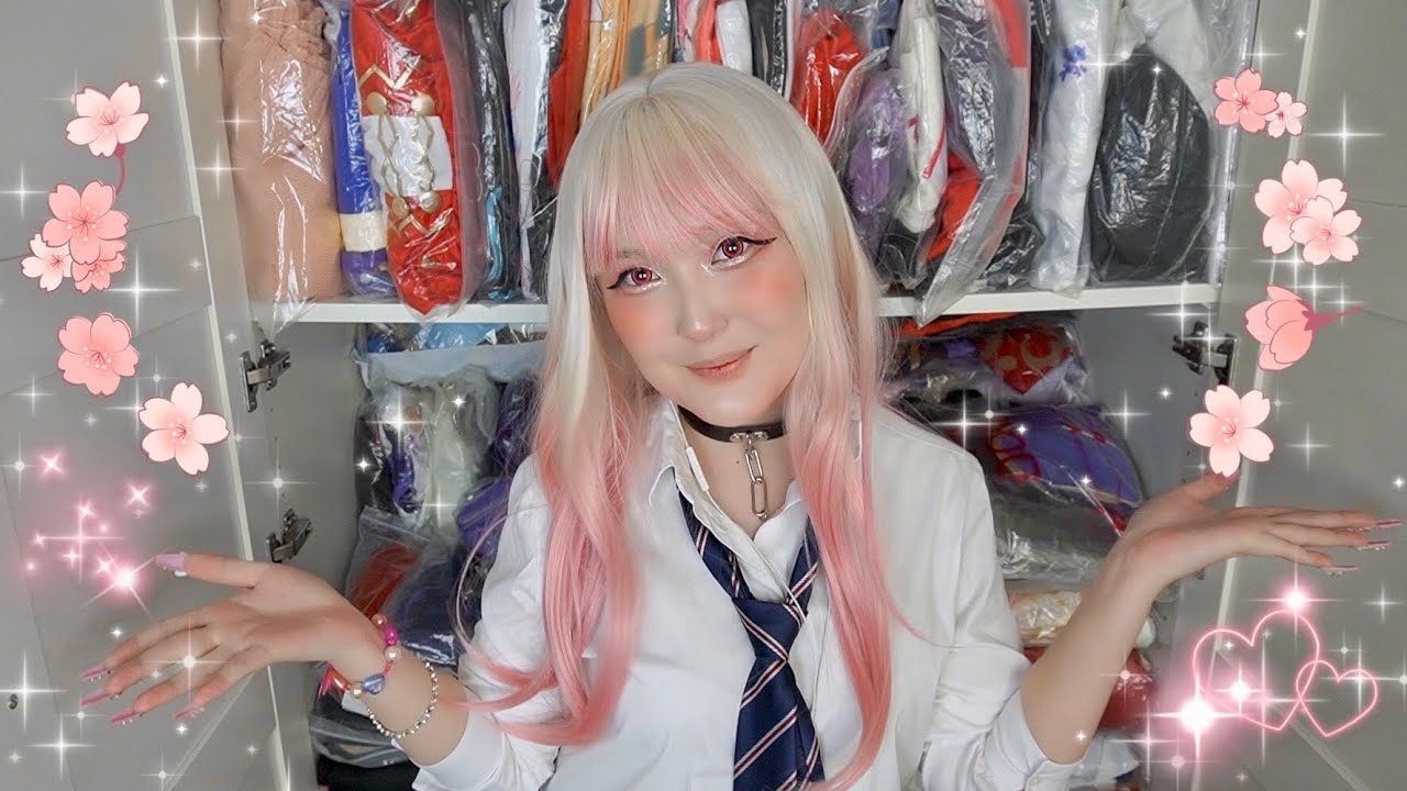АСМР Твоя подружка косплеер 🎀 Примерка костюма и укладка парика 💕 (SUB)