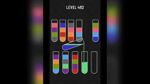 Water sort puzzle level 492