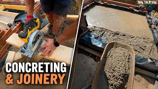 No Bricklaying Today… We’re Building A Floor on my extension