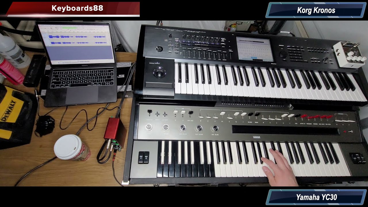 YAMAHA YC30 vs KORG KRONOS Comparación Samples 2022