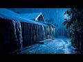 Relaxing Heavy Rain on Village Streets and Rooftop Sounds at Night for Peaceful Sleep ASMR 30145