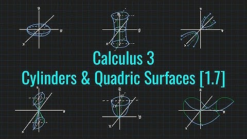Cylinders and Quadric Surfaces | Calculus 3 [1.7]