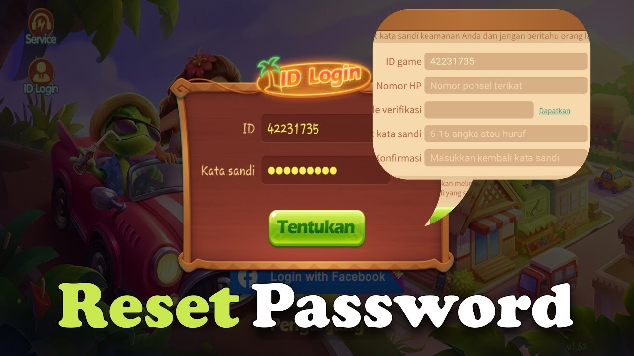 Topbos.com Reset Kata Sandi : Cara Mengatasi Lupa Password Higgs Domino Mau Login Atau Mau Tukar ...