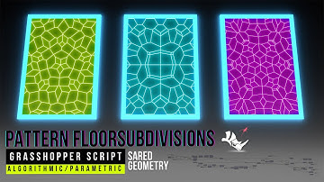 Subdivided floor tiles Algorithmic Computational Rhino & Grasshopper Parametric Architecture