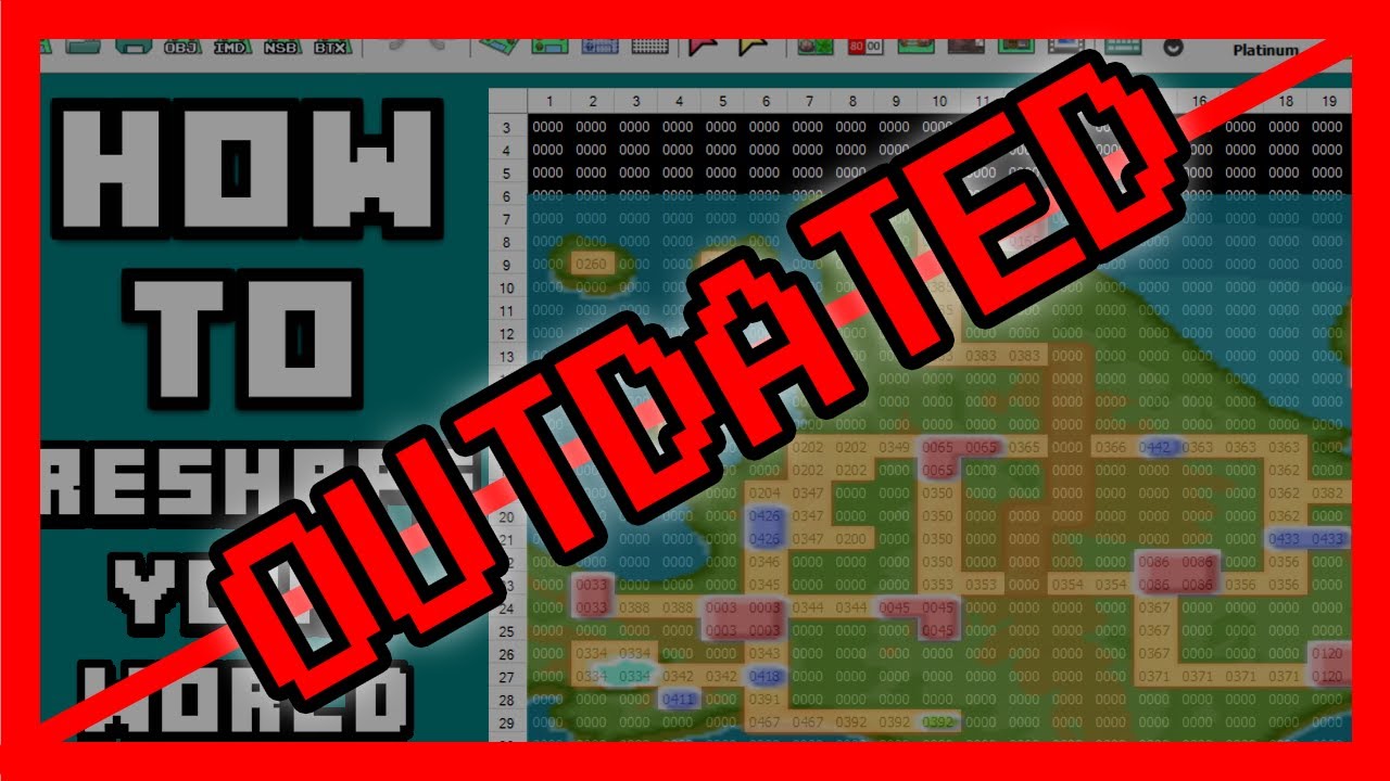 [Old Version] Pokemon DS Mapping Tutorials Pt 2.5: Reshaping a World ...