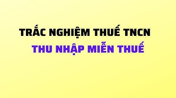 Các Khoản Thu Nhập Nào Được Miễn Thuế TNCN Theo Luật Thuế TNCN