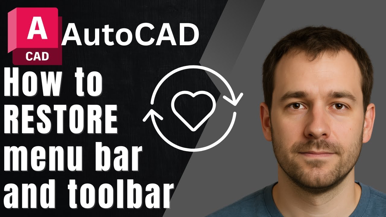 How to Restore Missing Menu Bar & Toolbars in AutoCAD – Easy Fix - YouTube