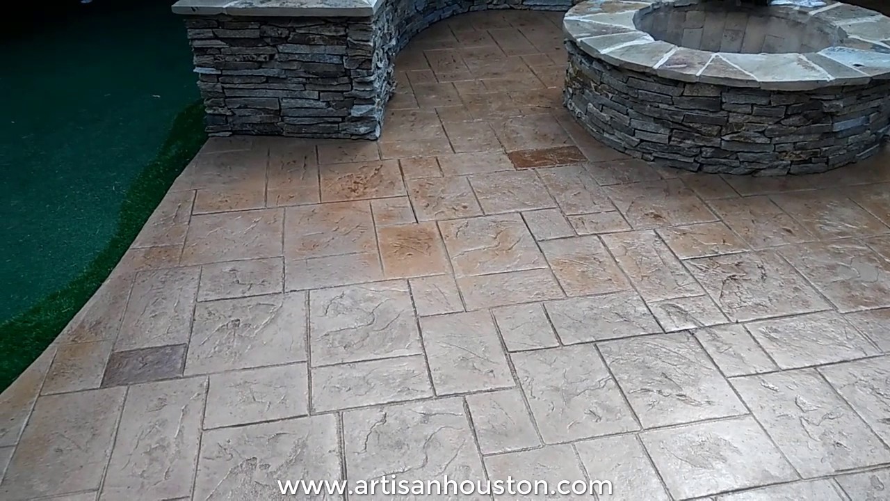 Bring Tired Stamped Concrete Back to Life! - YouTube