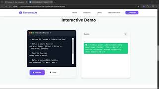 Theorem AI: Next-Gen Math Language with Beautiful Web Interface screenshot 2