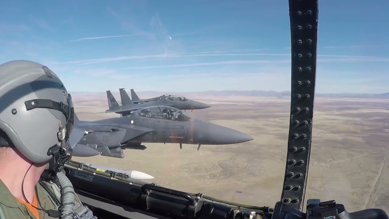 389th FS F-15E Strike Eagle Aerial Footage
