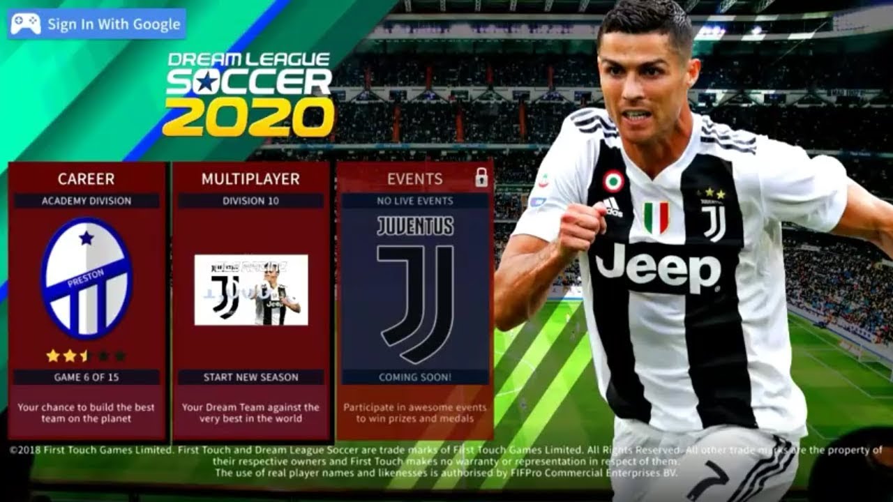 Dream League Soccer 2020 Mod Juventus Android Offline 350 Mb