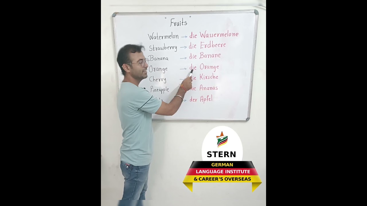 How to call Fruits in German Language ? 