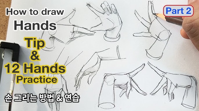 How to Draw Anime Hands Easy by pencil with this how-to video and