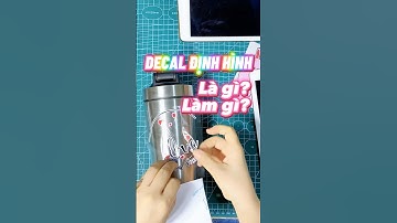 Decal định hình là gì? In áo thun dùng decal định hình và decal nhiệt #thegioidecal #shorts