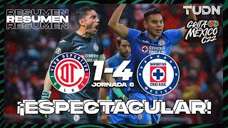 Highlights and goals | Toluca 1-4 Cruz Azul | Grita Mexico U22 - J6 | TUDN
