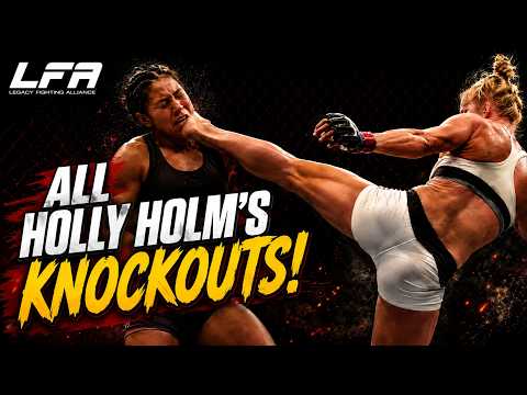 Holly Holm — UFC and boxing legend — all LFA knockouts! — LFA Fights