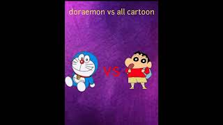 doraemon vs all cartoon characters #doraemon #shinchan #shorts #himlands #herobrine