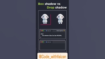 Box shadow vs Drop shadow CSS || #css #shadow