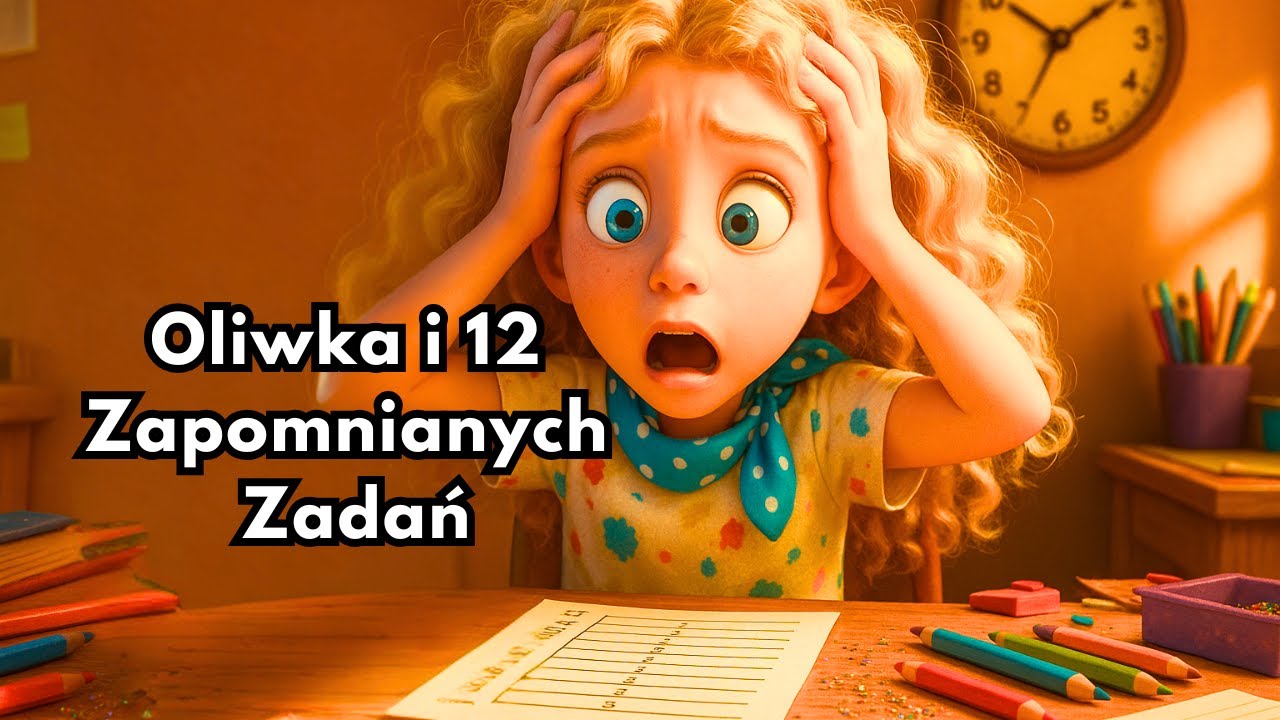 Oliwka i 12 Zapomnianych Zadań-Audiobook dla dzieci o odkładaniu rzeczy na później. Bajka Edukacyjna