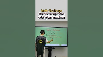 Can you build an equation using the given numbers and signs?#maths #math #challenge #mathchallenge