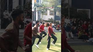 college students dance for roop tera Mastana song 😍✨ #dance #flashmob #trending