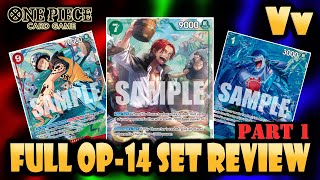 One Piece Tcg  Op14 Set Review  The Azure Seas Seven part 1 The Red Green And Blue Cards