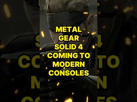 Metal Gear Solid 4 Coming To Modern Consoles