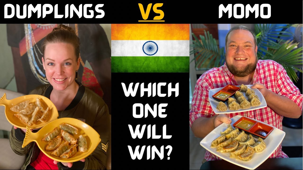DUMPLINGS  VS  MOMO!!  Indian food reaction!!