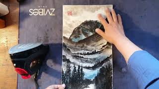 Dry Mounting Sumi-E Painting