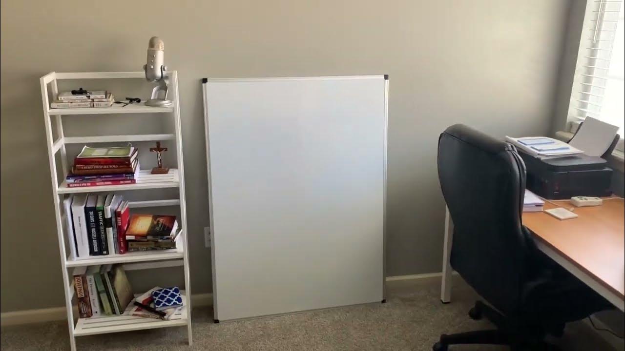 Hang Magnetic Whiteboard on wall 