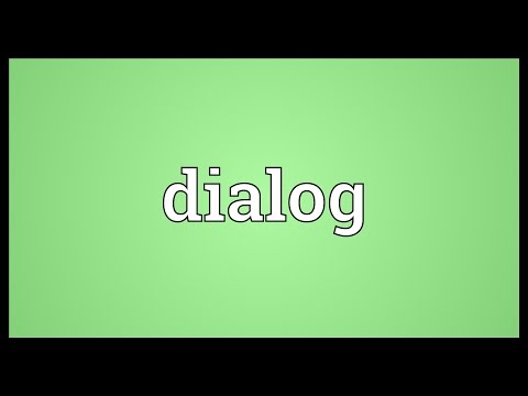 Dialog Meaning