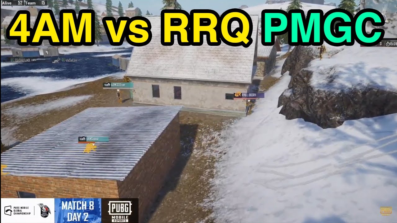 RRQ vs 4AM in PMGC(PUBG MOBILE Global Championship) best fight PUBG Mobile