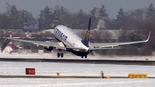 🛫✨ Take off on Snowed Salzburg Airport 4K ❄️🏔️ by flugsnug 604 views 2 months ago 3 minutes, 34 seconds