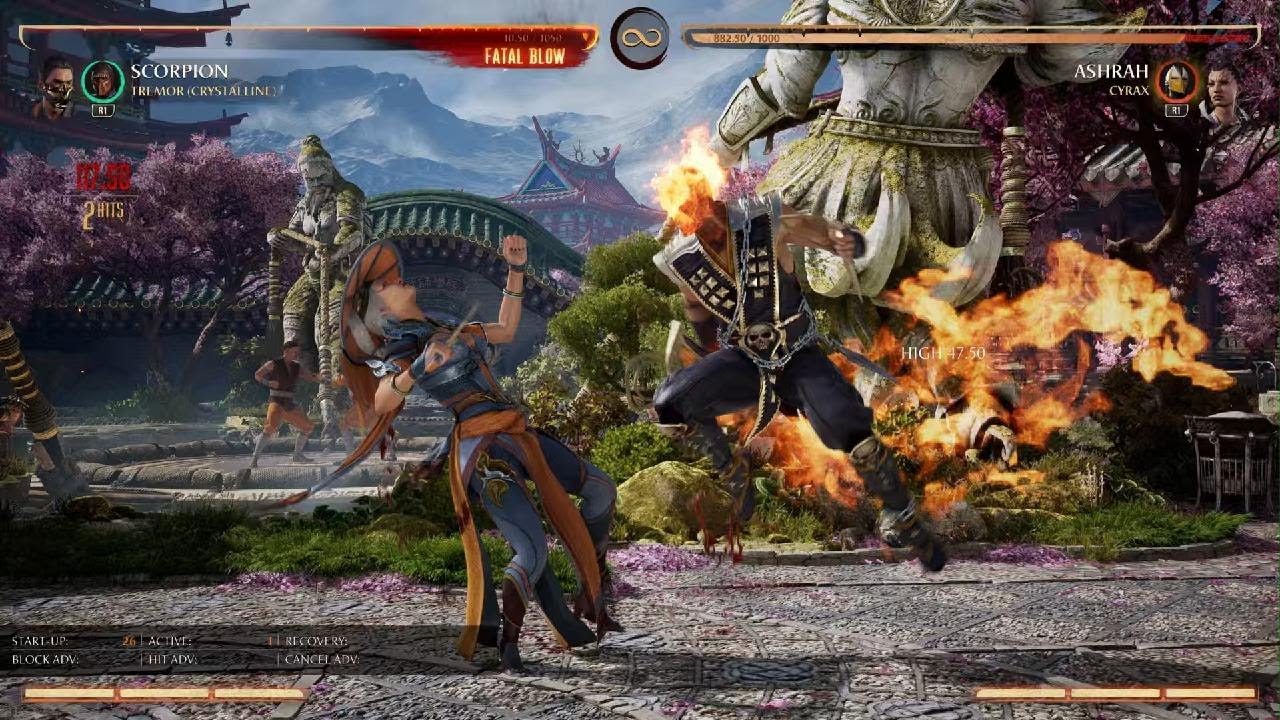 Mortal Kombat 1 Scorpion tremor meterless 443 damage