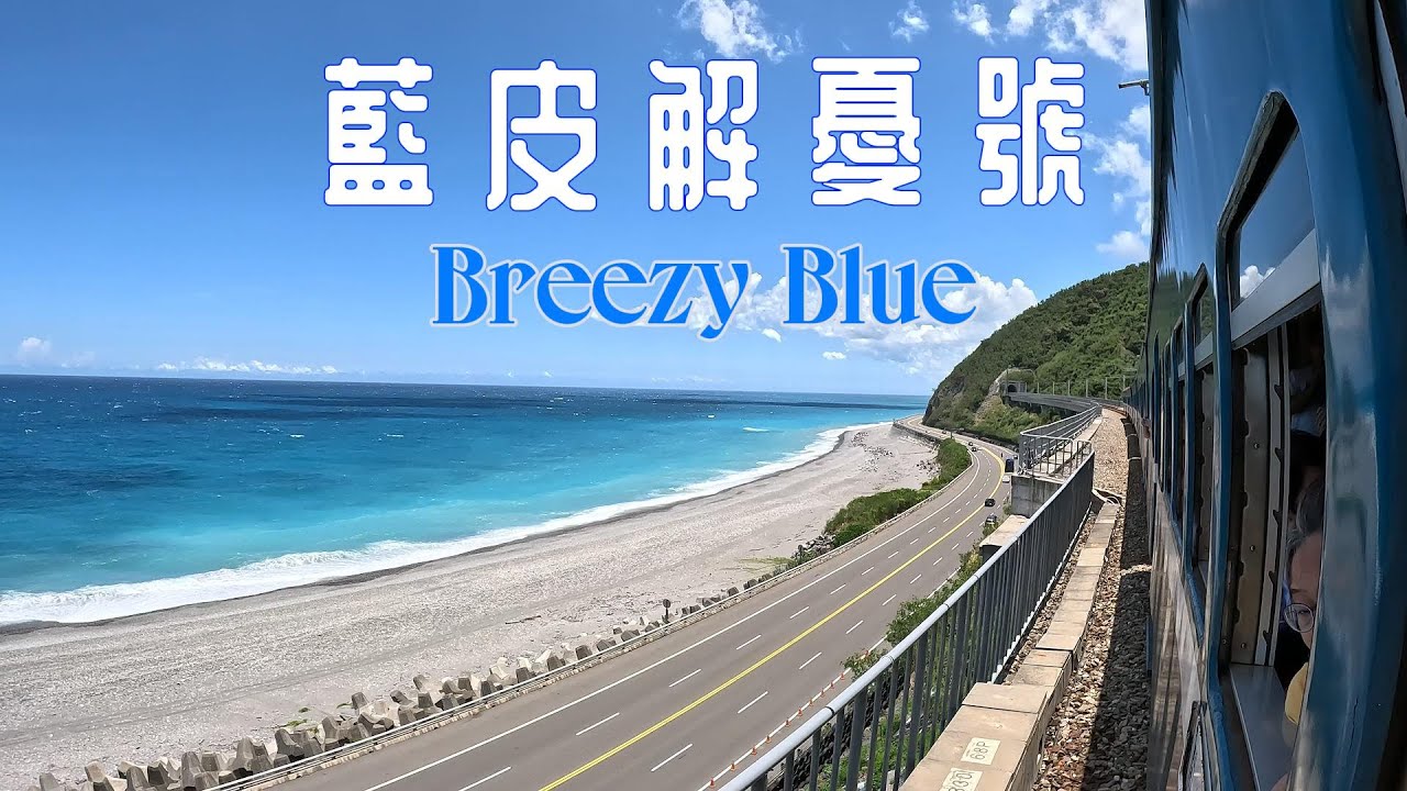 【藍皮解憂號觀光列車】 |非常推薦的火車觀光之旅|12:49 直接看高架鐵路上看海上的台東藍